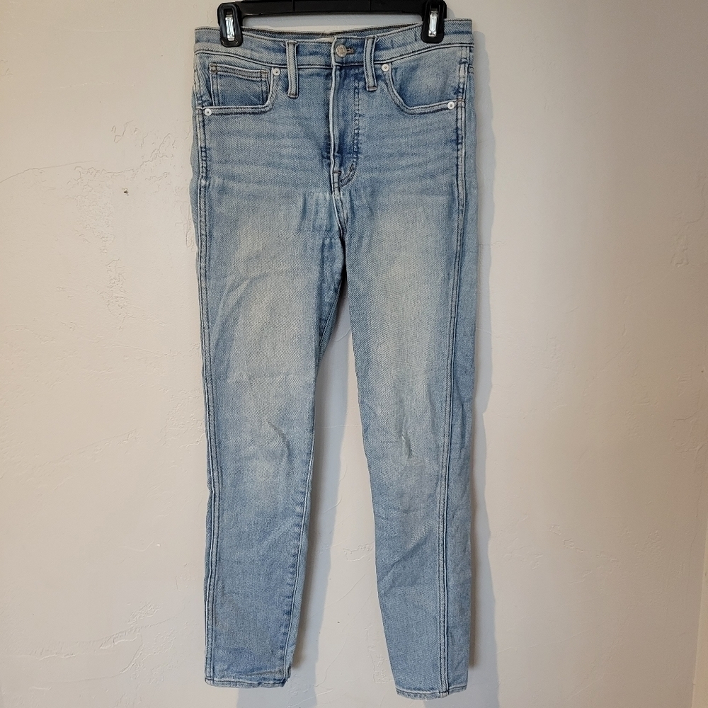 Madewell 10" High-Rise Skinny Jeans 27 Light Wash Denim
